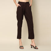 Tapered Pants - Coffee Brown